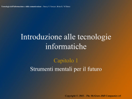 Introduzione alle tecnologie informatiche