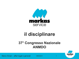 Il disciplinare- dott. Marco Sivieri