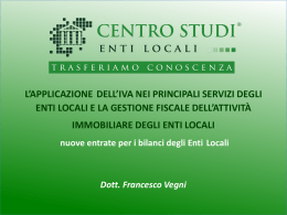 Iva base e Gestione Immobiliare 2014