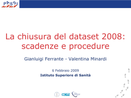 La chiusura del dataset 2008: procedure e scadenze