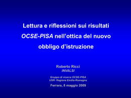 Lettura e riflessioni sui risultati OCSE