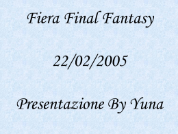 SPECIALE FINAL FANTASY CON