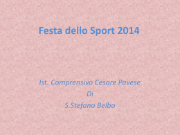 Festa dello Sport 2014 - Istituto Comprensivo di Santo Stefano Belbo