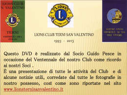 Ventennale - Lions Club Terni San Valentino