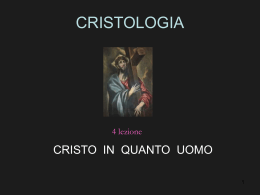 Cristo in quanto uomo