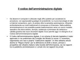 Il codice dell`amministrazione digitale