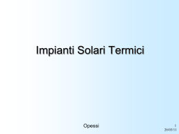 Impianti Solari Termici relazione per Associazione Albergatori