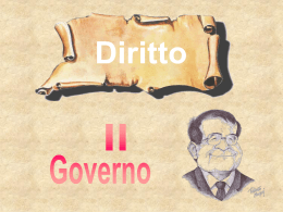 Scarica la slide sul Governo