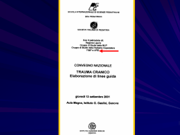 Linee Guida del trauma cranco: Di Pietro