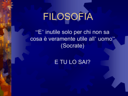 presentazione della filosofia