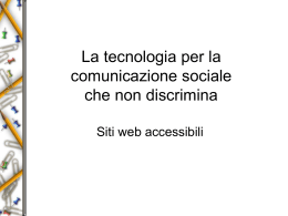 La tecnologia per la comunicazione sociale che non