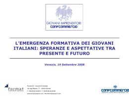 Indagine Format - Confcommercio