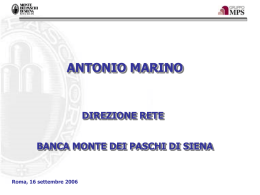 Presentazione del Direttore Antonio Marino