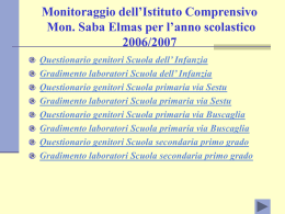 Monitoraggio delle attivit&agrave; svolte nell`anno scolastico 2006-2007