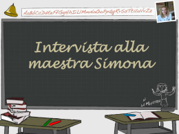 Intervista alla maestra Simona