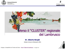 Il Cluster del Lambrusco