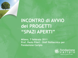 Censimento degli Spazi Aperti