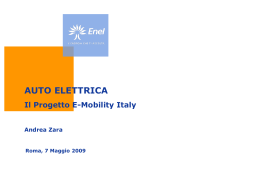 Progetto E-Mobility Italy - Zara ENEL