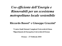 Intervento di Riccardo Basosi e Giuseppe Grazzini