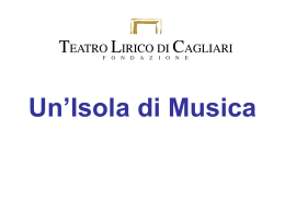 IL CASTELLO DI HAYDN - Teatro Lirico di Cagliari