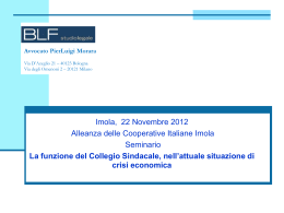 resp.amministratori e sindaci - Alleanza delle Cooperative Italiane