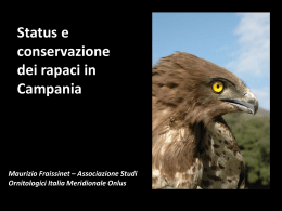 M. Fraissinet - Status e conservazione dei rapaci in Campania