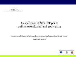 Presentazione di PowerPoint - Sanità e Politiche sociali