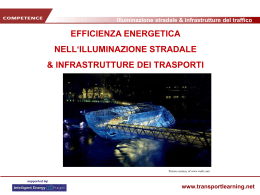 Illuminazione stradale & infrastrutture del traffico