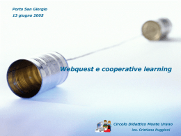Web quest e cooperative learning