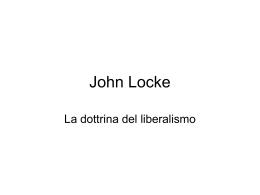 LOCKE II - La dottrina del liberalismo