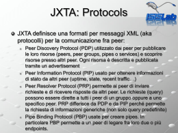 JXTA: Protocols