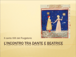L`incontro tra Dante e Beatrice