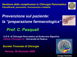 la &ldquo;preparazione&rdquo; farmacologia