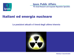 Italiani e nucleare febbraio 2011