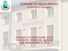 Slide bilancio di previsione