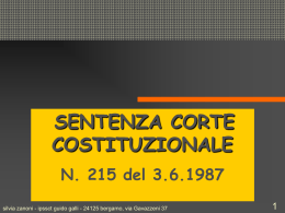 sentenza corte costituzionale 215 87