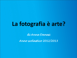La fotografia è arte?