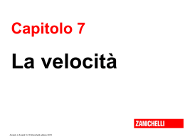 La velocit&agrave; media