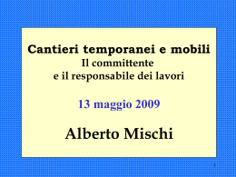 Il committente e i responsabili dei lavori