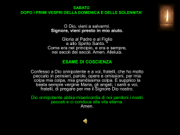 SABATO DOPO I PRIMI VESPRI DELLA DOMENICA - Atma-o