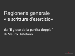 Le scritture d`esercizio