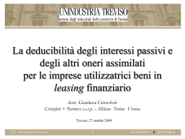 leasing - Unindustria Treviso