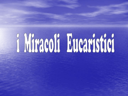 I miracoli eucaristici