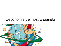 L`economia del nostro pianeta
