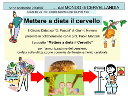 Mettere a dieta il cervello - circolodidatticogrumonevano