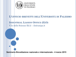 Slide ufficio Brevetti ILO