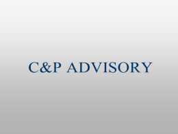 c&p advisory