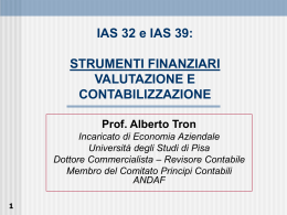 IAS 32 - Ordine dei Dottori Commercialisti e degli Esperti Contabili
