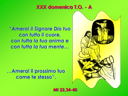 XXX domenica - Parrocchia San Francesco di Assisi Cerignola