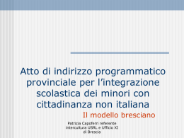 Atto di indirizzo stranieri e buone pratiche